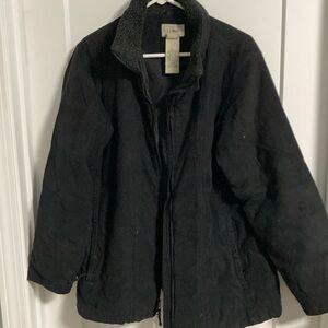 Womens LL bean quilted goose down jacket size XL